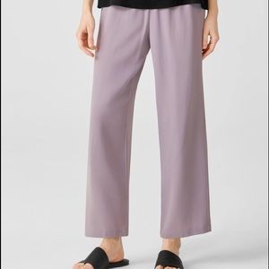 NWT Eileen Fisher Crepe Straight Leg Ankle Pants